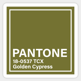 pantone 18-0537 TCX Golden Cypress Sticker